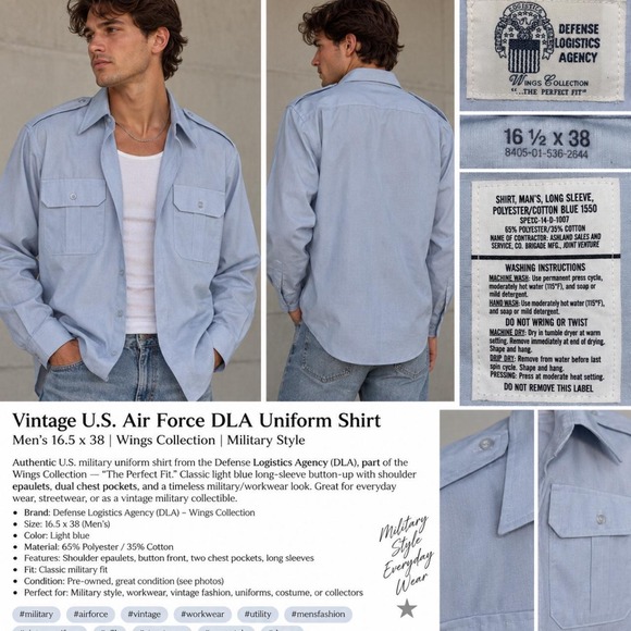 Other - 🪖🎖️🛩️ Vintage Military Style DLA Wings Collection